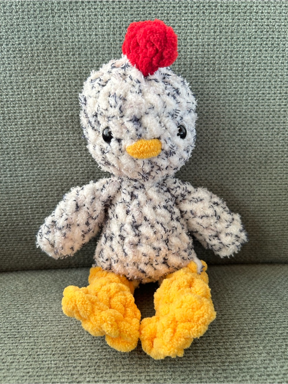 Handmade crochet  plush chicken stuffed animal plush toy
